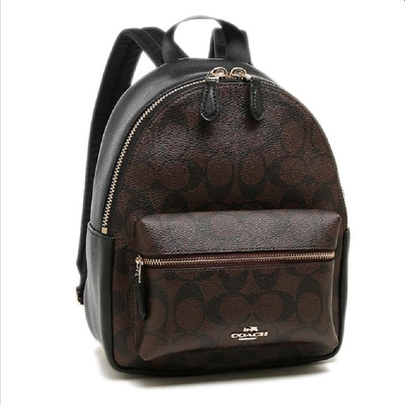 coach mini charlie backpack black